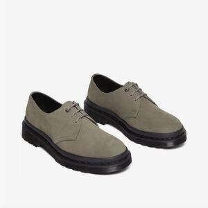 🆕️👞1461 MILLED NUBUCK OXFORD SHOES, Nickel Gray - Sz 8W, 6M